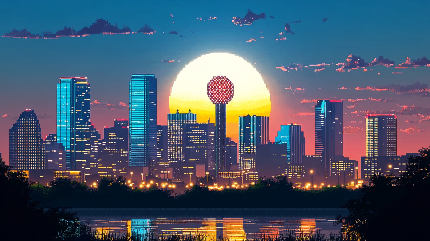 Dallas skyline — Eight Bit Studios mobile app development