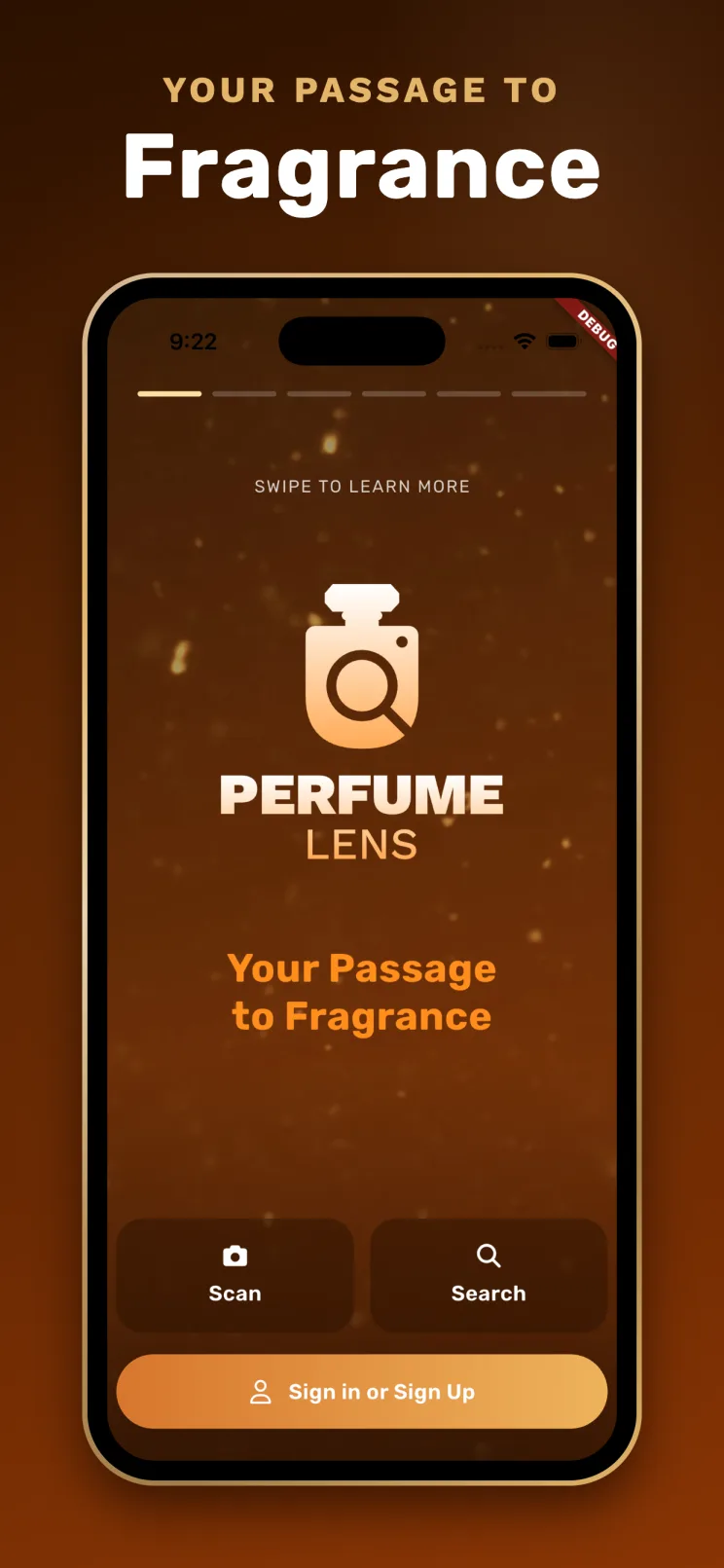 Perfume Lens home view