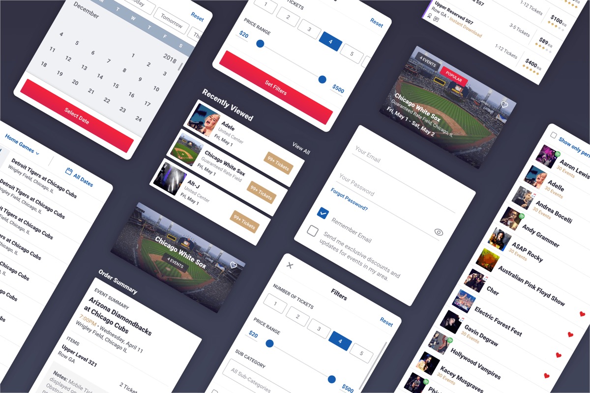 vivid-seats-mobile-ui-design screenshot 3 of 5